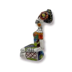 Colorful Mexican Handmade Día De Los Muertos Statue | Day Of The Dead Figurine -Pottery And Glassware il fullxfull.4938531884 fav5 f65dde50 a3ec 49b6 aa0f b7d1c52a5da1