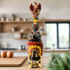 Aztec Warrior Tequila Set | Handmade Mexican Shot Glass & Decanter Set -Pottery And Glassware il fullxfull.4938541794 q8po