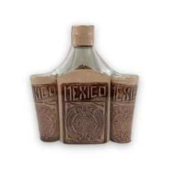 Mexican Flask & Shot Glass Set | Handmade Aztec Calendar Decanter -Pottery And Glassware il fullxfull.4986746885 muxj ea1d5149 8ede 486d abb8 c5428f34dd35