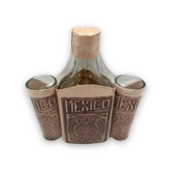 Mexican Flask & Shot Glass Set | Handmade Aztec Calendar Decanter -Pottery And Glassware il fullxfull.4986747269 ii13 71357b29 1648 45a5 b1a2 573915bfc36b
