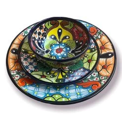 Talavera Dinnerware Set | 33-Piece Mexican Dish Set For 8 8 Talavera Dinnerware Set | 33-Piece Mexican Dish Set For 8 -Pottery And Glassware il fullxfull.4986775943 oy3p