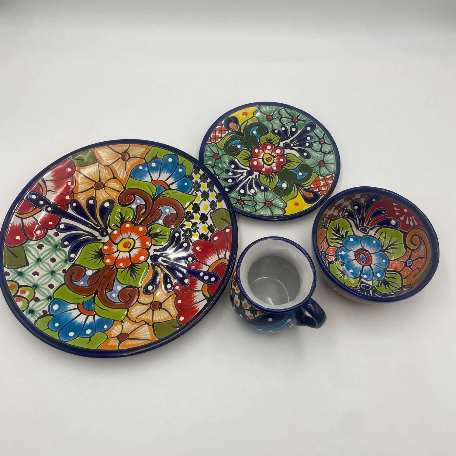 Talavera Dinnerware Set | 34-Piece Mexican Tableware For 8 2 Talavera Dinnerware Set | 34-Piece Mexican Tableware For 8 - Image 2