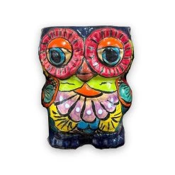 Talavera Owl Planter | Double-Faced Hand-Painted Pottery -Pottery And Glassware il fullxfull.4986789235 id13 4fe808c9 444c 4d37 9fb1 e8ca0d9a3139