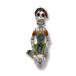 Colorful Mexican Handmade Día De Los Muertos Statue | Day Of The Dead Figurine -Pottery And Glassware il fullxfull.4986793749 kyt0 aac5540b d102 47a6 befa 6c12fddf13cf
