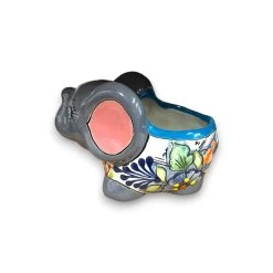 Hand-Painted Talavera Elephant Flower Pot | Colorful Small Talavera Planter -Pottery And Glassware il fullxfull.5048874116 bz2y