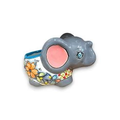 Hand-Painted Talavera Elephant Flower Pot | Colorful Small Talavera Planter -Pottery And Glassware il fullxfull.5048874188 jeb7