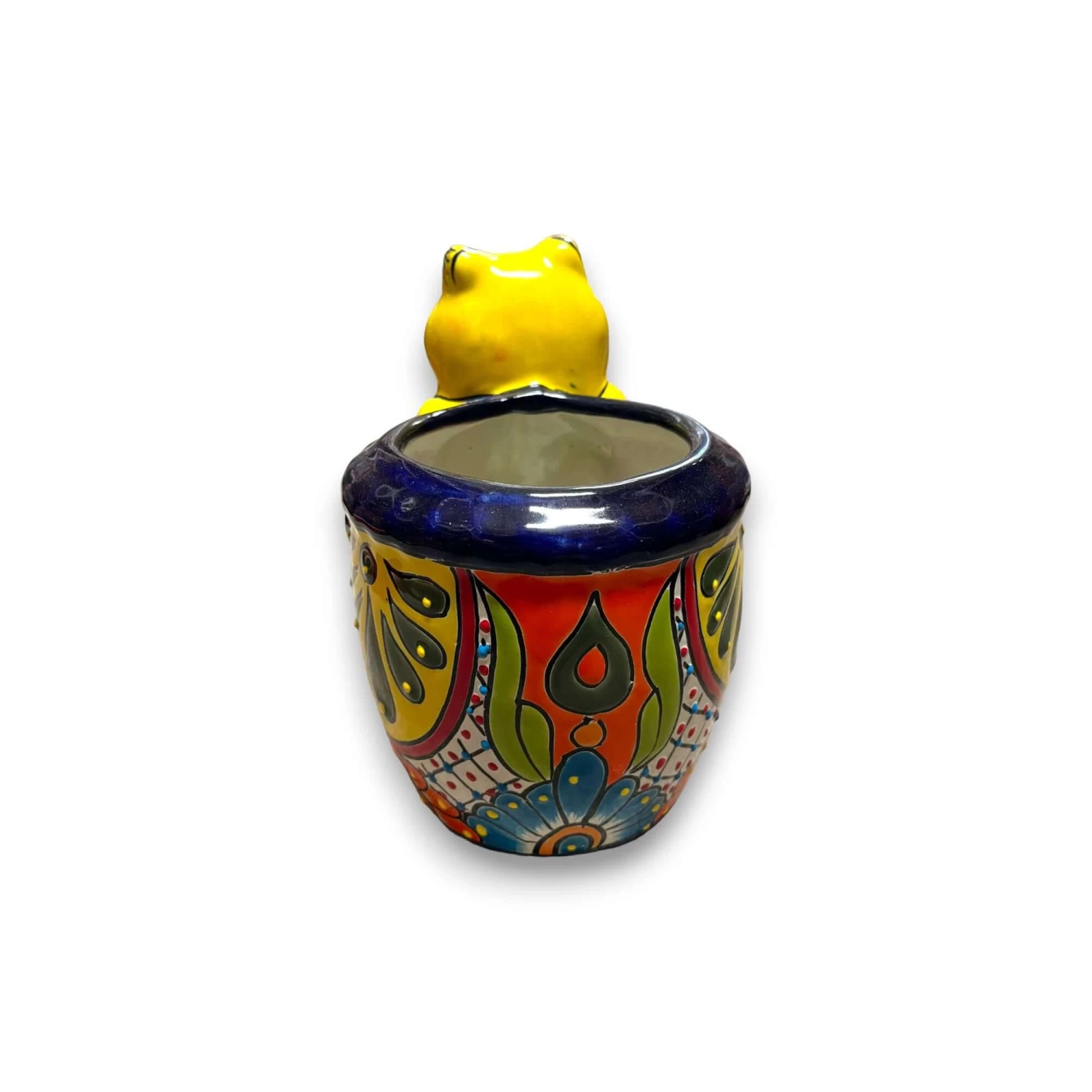 Talavera Frog Planter | Colorful Hand-Painted Mexican Pottery 9 Talavera Frog Planter | Colorful Hand-Painted Mexican Pottery - Image 9