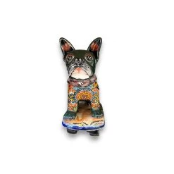 Talavera Frenchie Statue | Colorful Skateboarding Bulldog Art -Pottery And Glassware il fullxfull.5049011758 1d6k 2e5efd9f 657d 41f2 a019 544988432c09