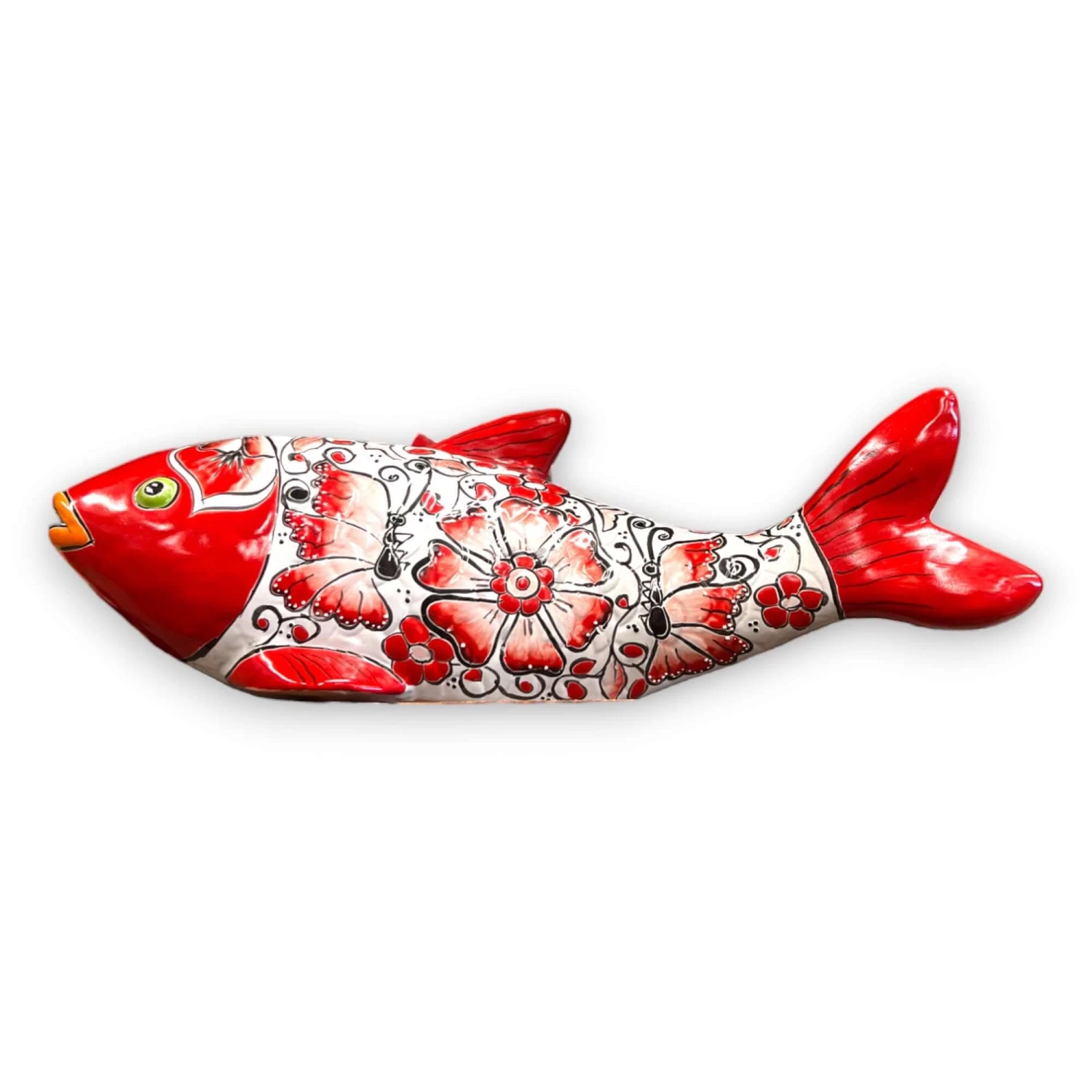 Handmade Talavera Fish Statue | Large Colorful Cultural Art 3 Handmade Talavera Fish Statue | Large Colorful Cultural Art - Image 3