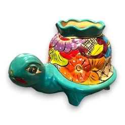 Vibrant Talavera Turtle Planter | Colorful Hand-Painted Mexican Pottery (Medium) -Pottery And Glassware il fullxfull.5051297168 t431 299fc12e d70c 4c5f bcbc 9850e5a693f6