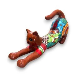 Talavera Stretching Cat Statue | Hand-Painted Mexican Folk Art 6 Talavera Stretching Cat Statue | Hand-Painted Mexican Folk Art -Pottery And Glassware il fullxfull.5051307938 hafm 0d657c24 a4ec 4c49 855d 7d259e8f3da6