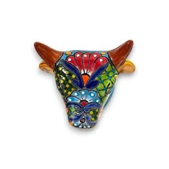 Talavera Bull Planter | Hand-Painted Mexican Bull Wall Art (Medium) 8 Talavera Bull Planter | Hand-Painted Mexican Bull Wall Art (Medium) -Pottery And Glassware il fullxfull.5069344836 41kt