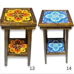 Square Talavera Tile End Table | Handmade Mexican Wood Accent Table -Pottery And Glassware il fullxfull.5076537474 i0ap 67b0561d c7d9 4d8f 8f11 52aa062ff32d