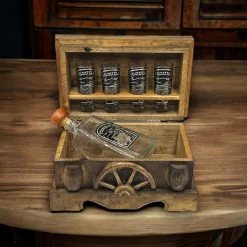 Mexican Shot Glass & Decanter Set | Rustic Wood Chest -Pottery And Glassware il fullxfull.5092386714 t3o0 89743dad 3746 4c1b abc9 936eff87157e