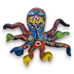 Mexican Handmade Octopus Wall Art | Hand Painted Talavera (Large) -Pottery And Glassware il fullxfull.5095048973 sabp