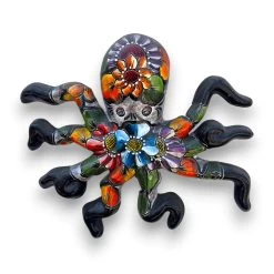 Mexican Handmade Octopus Wall Art | Hand Painted Talavera (Large) -Pottery And Glassware il fullxfull.5095049051 q4er