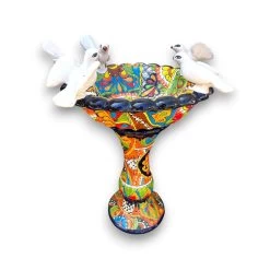 Talavera Bird Bath | Hand-Painted Mexican Pedestal Garden Art -Pottery And Glassware il fullxfull.5108700773 sums 8996917d c519 4c7e 9b9d 82ba19159b3c
