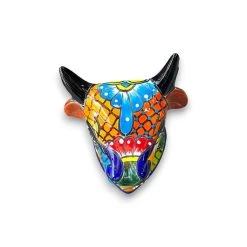 Talavera Bull Planter | Hand-Painted Mexican Bull Wall Art (Medium) 9 Talavera Bull Planter | Hand-Painted Mexican Bull Wall Art (Medium) -Pottery And Glassware il fullxfull.5117571757 5q02