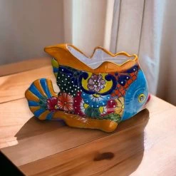 Large Talavera Fish Planter | Hand-Painted Mexican Statue Pottery 9 Large Talavera Fish Planter | Hand-Painted Mexican Statue Pottery -Pottery And Glassware il fullxfull.5117737783 ry6x 685d15f3 e8ea 4b5e 97c6 e6da13d3ce46
