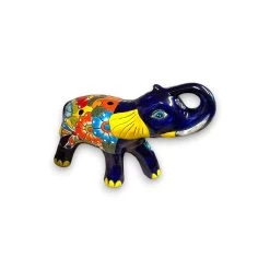 Colorful Talavera Elephant Coin Bank | Handmade Medium Piggy Bank -Pottery And Glassware il fullxfull.5117974309 n2g5