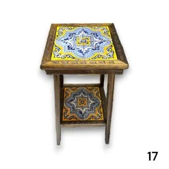 Square Talavera Tile End Table | Handmade Mexican Wood Accent Table -Pottery And Glassware il fullxfull.5124768585 clna 4ac89ef1 5645 4d83 aa84 476fd9ce7f25