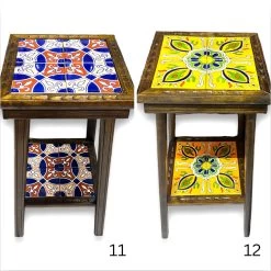 Square Talavera Tile End Table | Handmade Mexican Wood Accent Table -Pottery And Glassware il fullxfull.5124768669 d1gk 6c94421d 0465 48b3 a9b9 f4de99b335ab