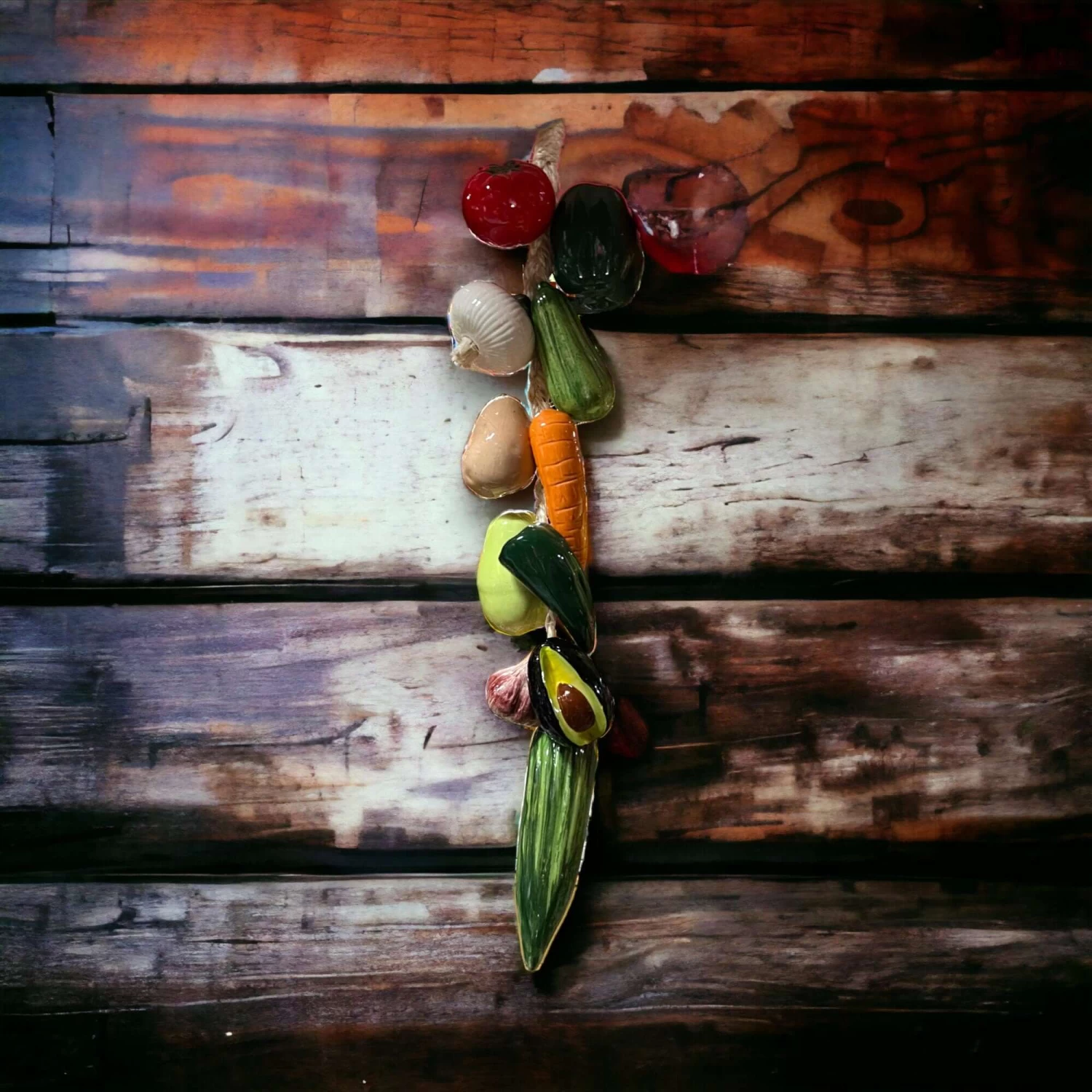 Mexican Fruit Ristra | Hand-Painted Hanging Kitchen Wall Art 3 Mexican Fruit Ristra | Hand-Painted Hanging Kitchen Wall Art - Image 3