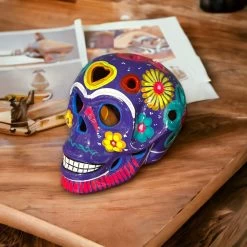 Guerrero Calavera Skull | Large Hand-Painted Day Of The Dead Art -Pottery And Glassware il fullxfull.5125410927 fcsl