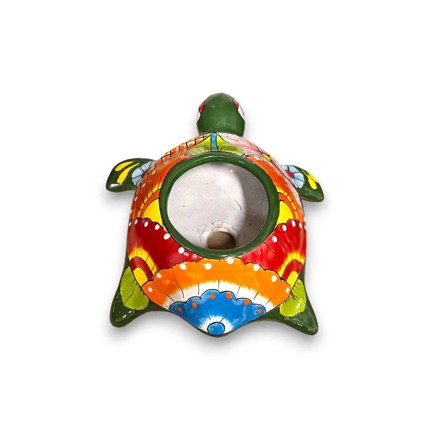 Small Talavera Sea Turtle Planter | Hand-Painted Mexican Turtle Pottery 6 Small Talavera Sea Turtle Planter | Hand-Painted Mexican Turtle Pottery - Image 6