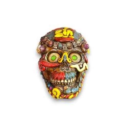 Handcrafted Aztec Warrior Skull Statue | Cultural Art 13 Handcrafted Aztec Warrior Skull Statue | Cultural Art -Pottery And Glassware il fullxfull.5138414901 t1y3
