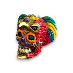 Handcrafted Aztec Warrior Skull Statue | Cultural Art 15 Handcrafted Aztec Warrior Skull Statue | Cultural Art -Pottery And Glassware il fullxfull.5138415009 c73b