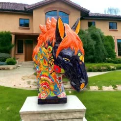 XL Talavera Horse Head Statue | Colorful Handmade Mexican Pottery -Pottery And Glassware il fullxfull.5145153476 n2dn 0b3721c2 2757 4e46 a439 15bda0085a17