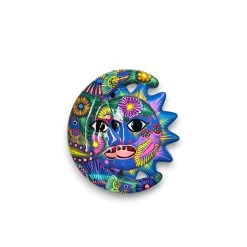 Handcrafted Guerrero Sun And Moon Eclipse Art | Mexican Hand-Painted Pottery -Pottery And Glassware il fullxfull.5149282798 mov2 16845164 da30 4e09 92f9 356ddb83aa61