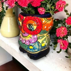 Talavera Owl Planter | Double-Faced Hand-Painted Pottery -Pottery And Glassware il fullxfull.5152515525 lgcq