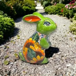 Talavera Bunny Statue | Colorful Hand-Painted Mexican Rabbit Decor -Pottery And Glassware il fullxfull.5167791128 pxec f8d221df 2501 4fb7 b79f fbf8c15c69db