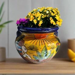 Talavera Flower Pot | Hand-Painted Desert Scene Mexican Planter -Pottery And Glassware il fullxfull.5180868768 ce8c a8e672e3 d4c9 4852 9a9c 2810121d723b