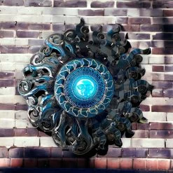 Giant Sun Wall Art With Light Fixture | Handmade Mexican Metalwork 14 Giant Sun Wall Art With Light Fixture | Handmade Mexican Metalwork -Pottery And Glassware il fullxfull.5197383523 nzez cea427d4 64da 4b4a 982a 5bd41882feb5