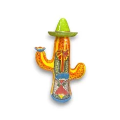 Talavera Cactus Statue | Colorful Handcrafted Mexican Art -Pottery And Glassware il fullxfull.5300729062 ns46