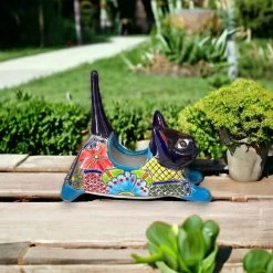 Talavera Cat Planter | Colorful Handcrafted Stretching Animal Pot -Pottery And Glassware il fullxfull.5319788012 qw97 3ed23fbb 8a4e 4ae5 b119 ee4ae2b167dd