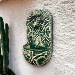 Talavera Wall Fountain | Handcrafted Mexican Ceramic Water Feature -Pottery And Glassware il fullxfull.5348859589 jykv