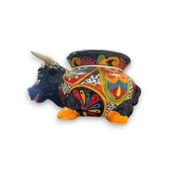 Colorful Talavera Bull Planter | Handcrafted Mexican Pottery (12" Wide) 13 Colorful Talavera Bull Planter | Handcrafted Mexican Pottery (12" Wide) -Pottery And Glassware il fullxfull.5368166401 jqks 1209a254 bc03 4832 b398 23be2e0cb987