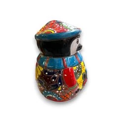 Hand-Painted Talavera Penguin Statue | Festive Christmas Decor (Medium) -Pottery And Glassware il fullxfull.5420272806 69so
