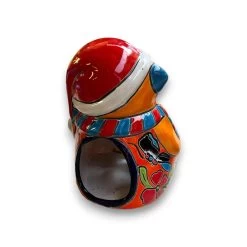 Hand-Painted Talavera Teddy Bear Statue | Festive Christmas Decor (Medium Size) -Pottery And Glassware il fullxfull.5468410751 ja99