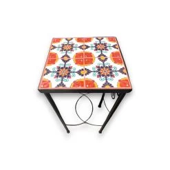 Custom Talavera Tile Accent Table | Handmade Mexican End Table -Pottery And Glassware il fullxfull.5548917975 73t9 Photoroom