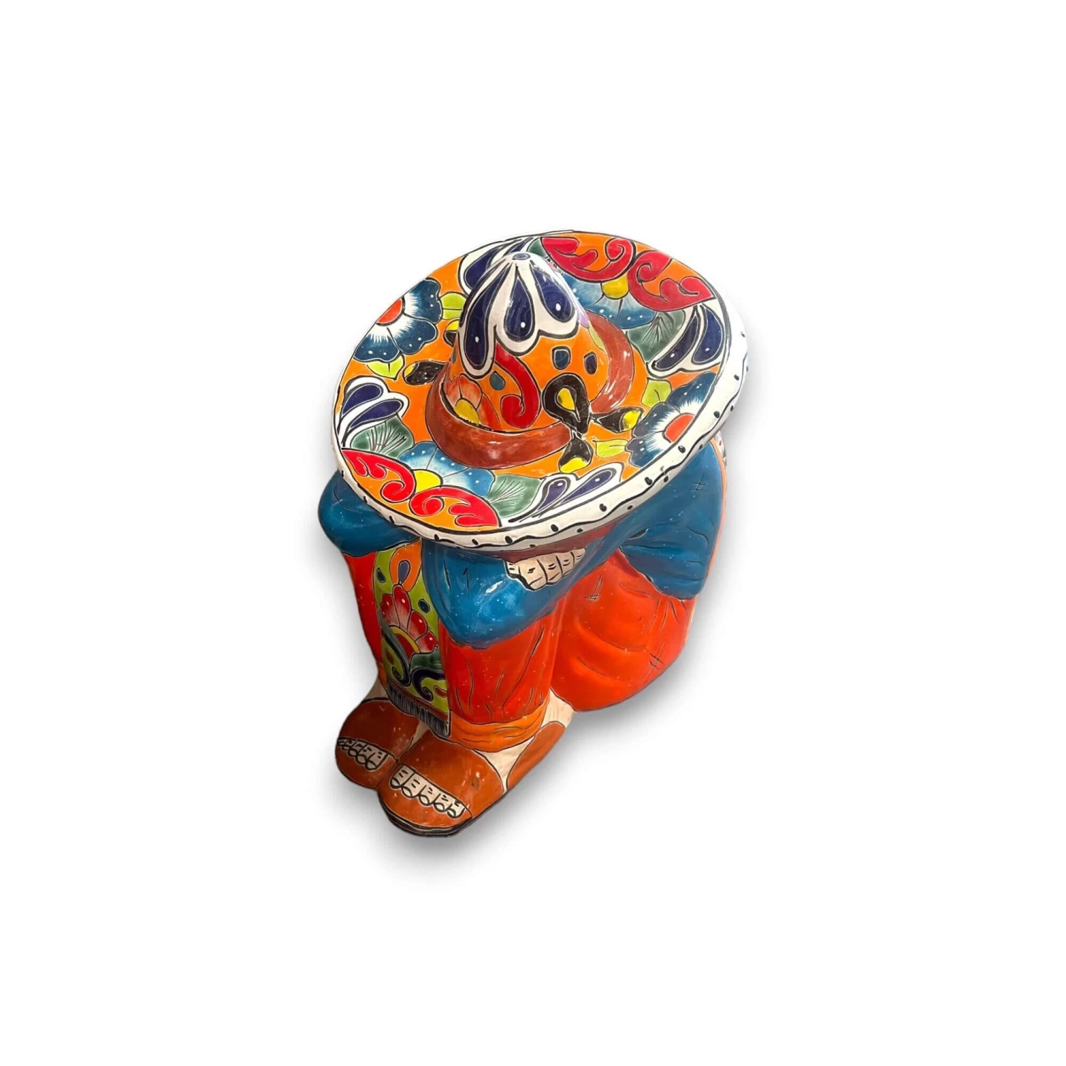 Talavera Panchito Sleeping Man Statue | Hand-Painted Rare XL Art 4 Talavera Panchito Sleeping Man Statue | Hand-Painted Rare XL Art - Image 4