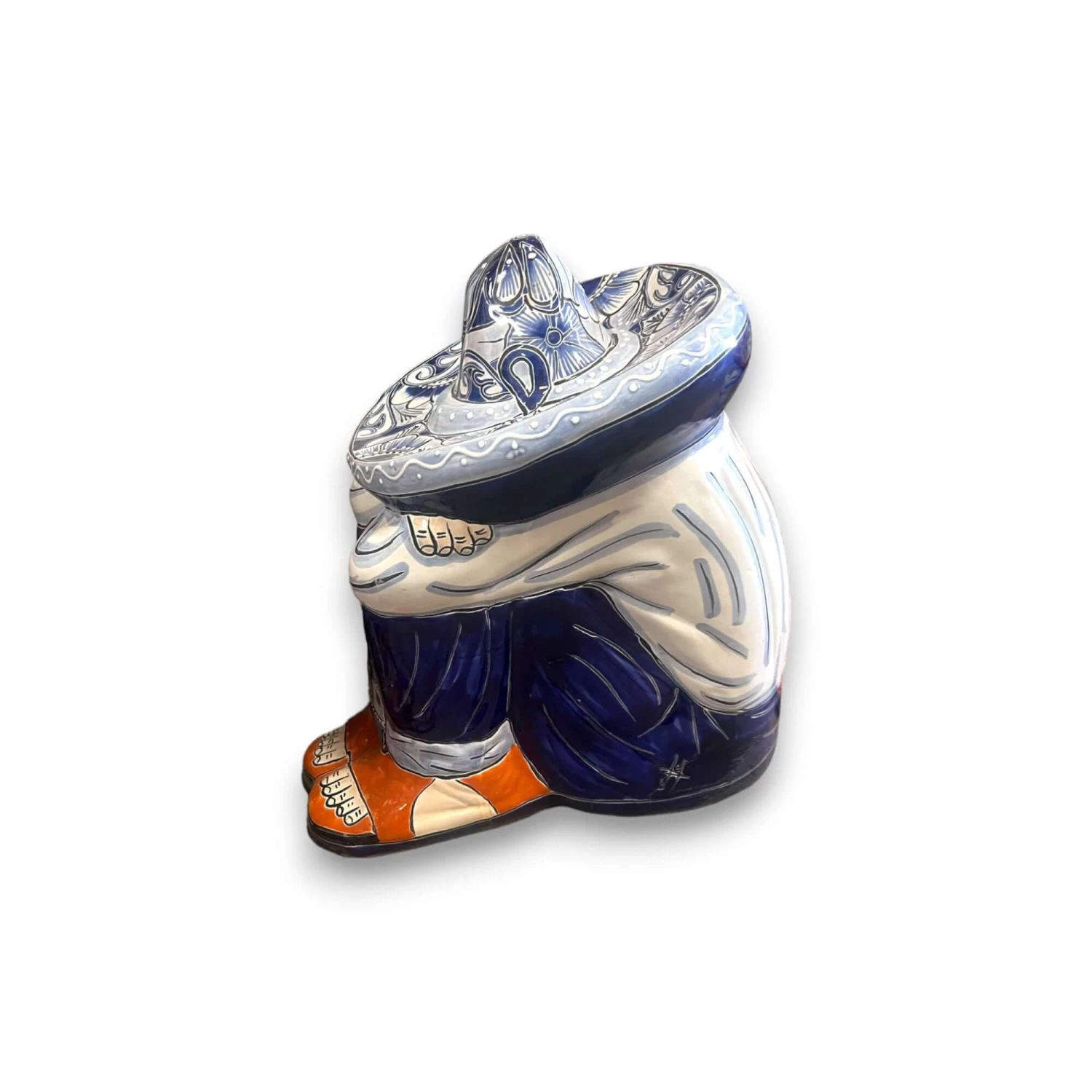 Talavera Panchito Sleeping Man Statue | Hand-Painted Rare XL Art 6 Talavera Panchito Sleeping Man Statue | Hand-Painted Rare XL Art - Image 6