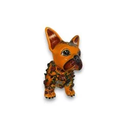 Colorful Talavera French Bulldog Statue | Handcrafted Wall Art (Medium) -Pottery And Glassware il fullxfull.5801434884 dkxu