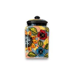 Hand-Painted Mexican Talavera Canister Set | Colorful Terracotta Pottery Trio -Pottery And Glassware il fullxfull.5815338456 7seu 576c484e dd11 4ff8 b004 9e6d13fe419e
