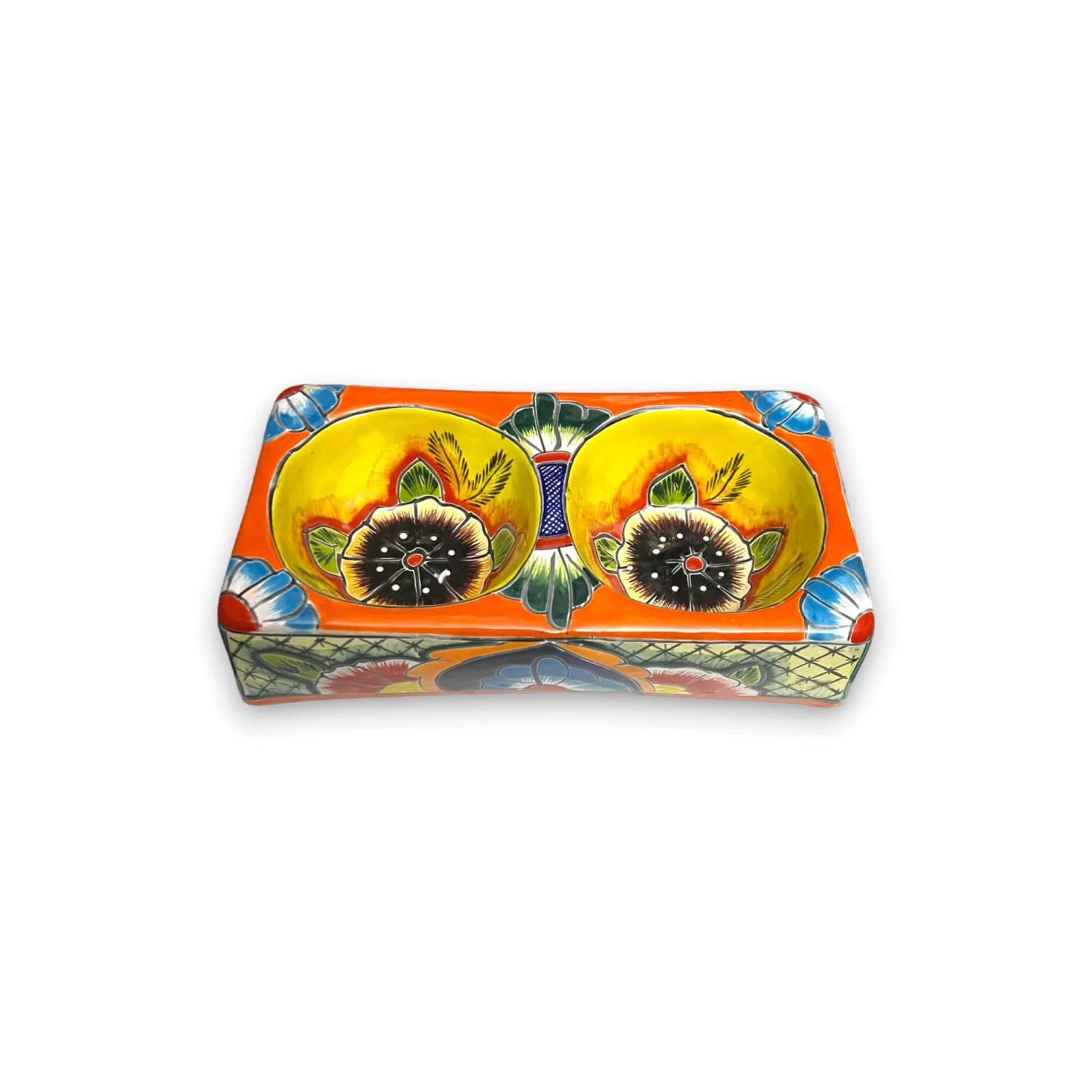 Colorful Talavera Dog Bowl | Hand-Painted Mexican Pet Dish 5 Colorful Talavera Dog Bowl | Hand-Painted Mexican Pet Dish - Image 5