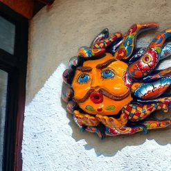 Handcrafted Talavera Sun Face | Colorful Mexican Wall Art -Pottery And Glassware il fullxfull.5849479245 14y5 4bfb65fb 1f62 4099 9a78 6ae63c929356
